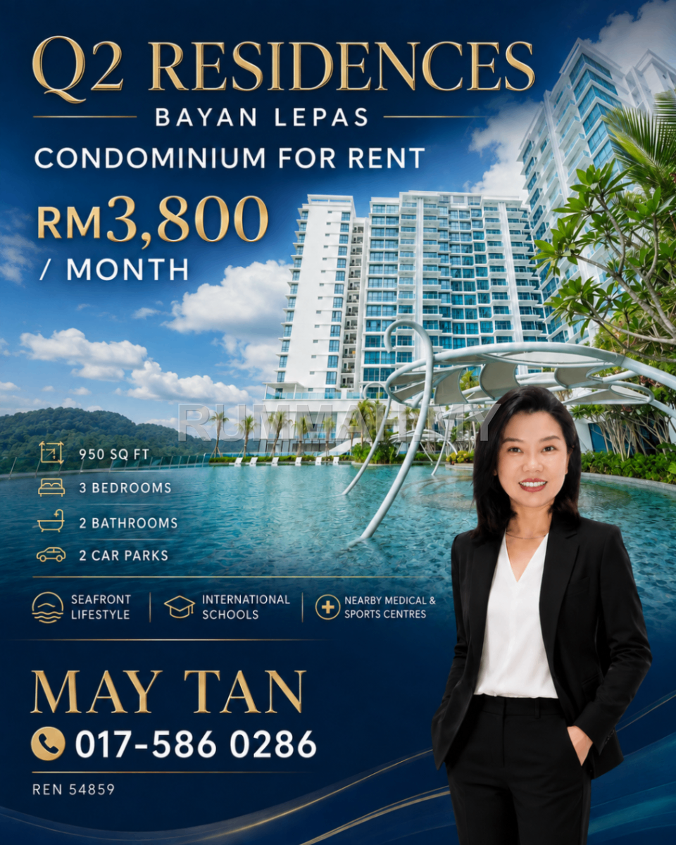 Condo for Rent @ Queens Residences Q2, Bayan Lepas | Fully Furnished