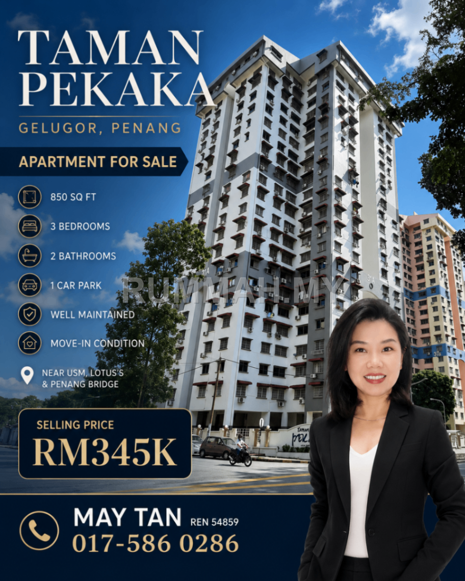 Condo for Sale @ Taman Pekaka Block 31, Gelugor | Freehold