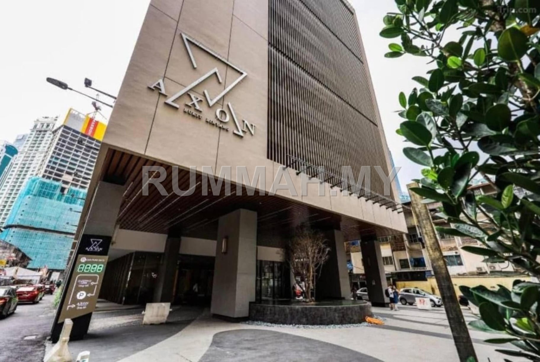 1-bedroom condo in Bukit Bintang, Kuala Lumpur for sale - Tenanted 1-Bedroom Service Apartment with TRX View at Axon Residence Bukit Bintang