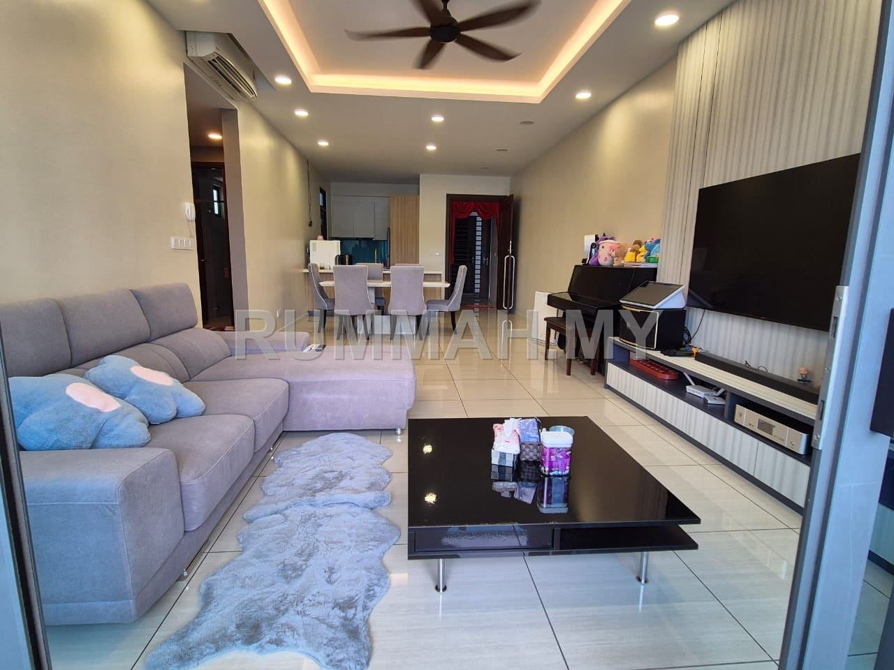 3-bedroom condo in Bayan Lepas, Penang for sale - Queens Residence 1 @Bayan Lepas 1200sf seaview unit for sale