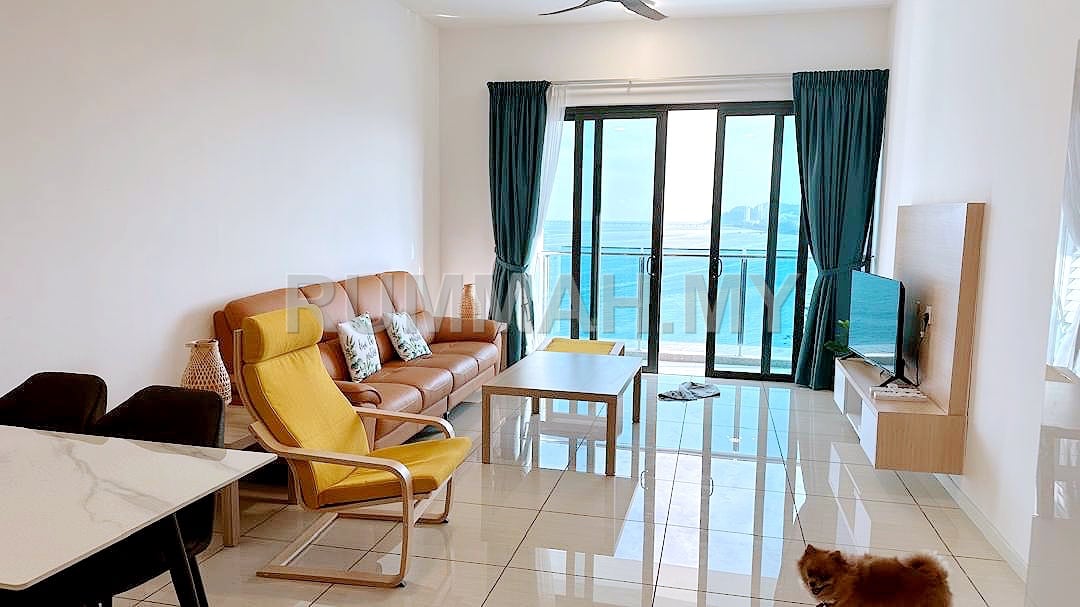 2-bedroom condo in Bayan Lepas, Penang for rent - Queens Residences Q1 @ Bayan Lepas For Rent 