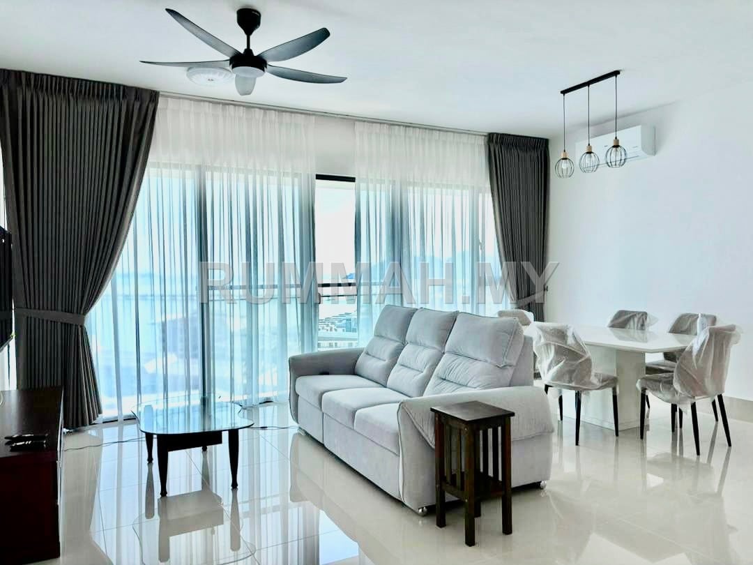2-bedroom condo in Gelugor, Penang for rent - Mezzo Light City Gelugor Fully Furnished 2 Bedrooms For Rent