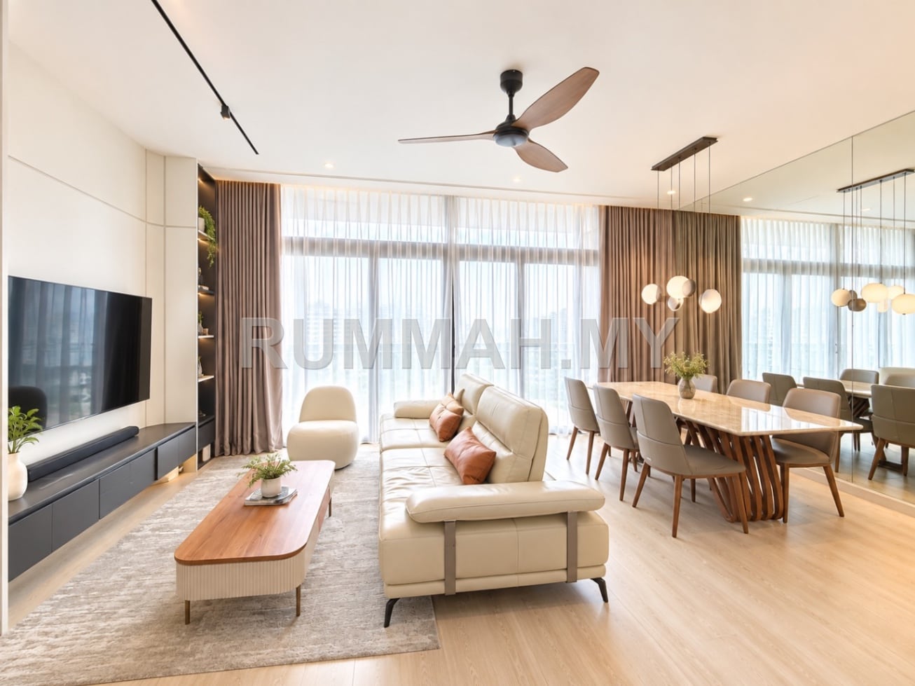 Moulmein Rise @ Pulau Tikus near to Market Codrington Area with Fully Furnished 3+1 Bedrooms For Rent