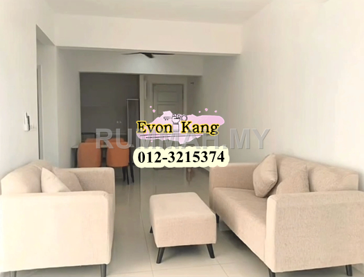 3-bedroom condo in Bayan Lepas, Penang for rent - Havana Residence @ Bayan Lepas 900SF Fully Furnished Nice Unit