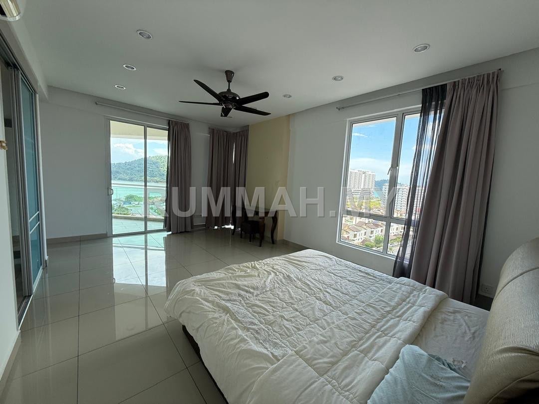 4-bedroom condo in Bayan Lepas, Penang for rent - Summerton @ Bayan Lepas, Sea View, 2583sft