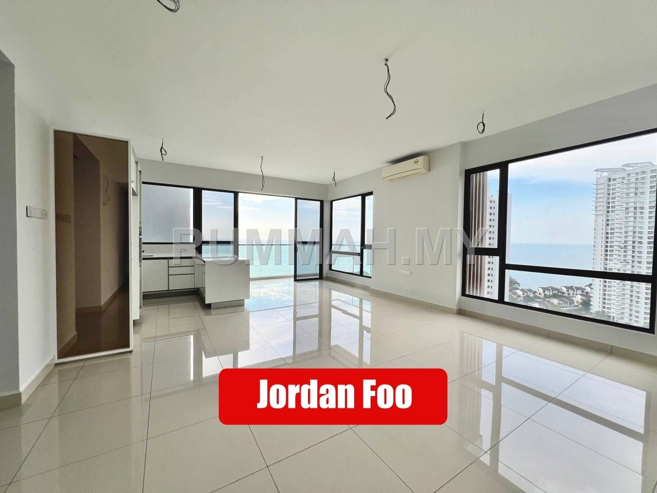 3-bedroom condo in Batu Ferringhi, Penang for sale - The Marin Batu Ferringhi Fully Seaview Low Density 1750SF Free Kitchen