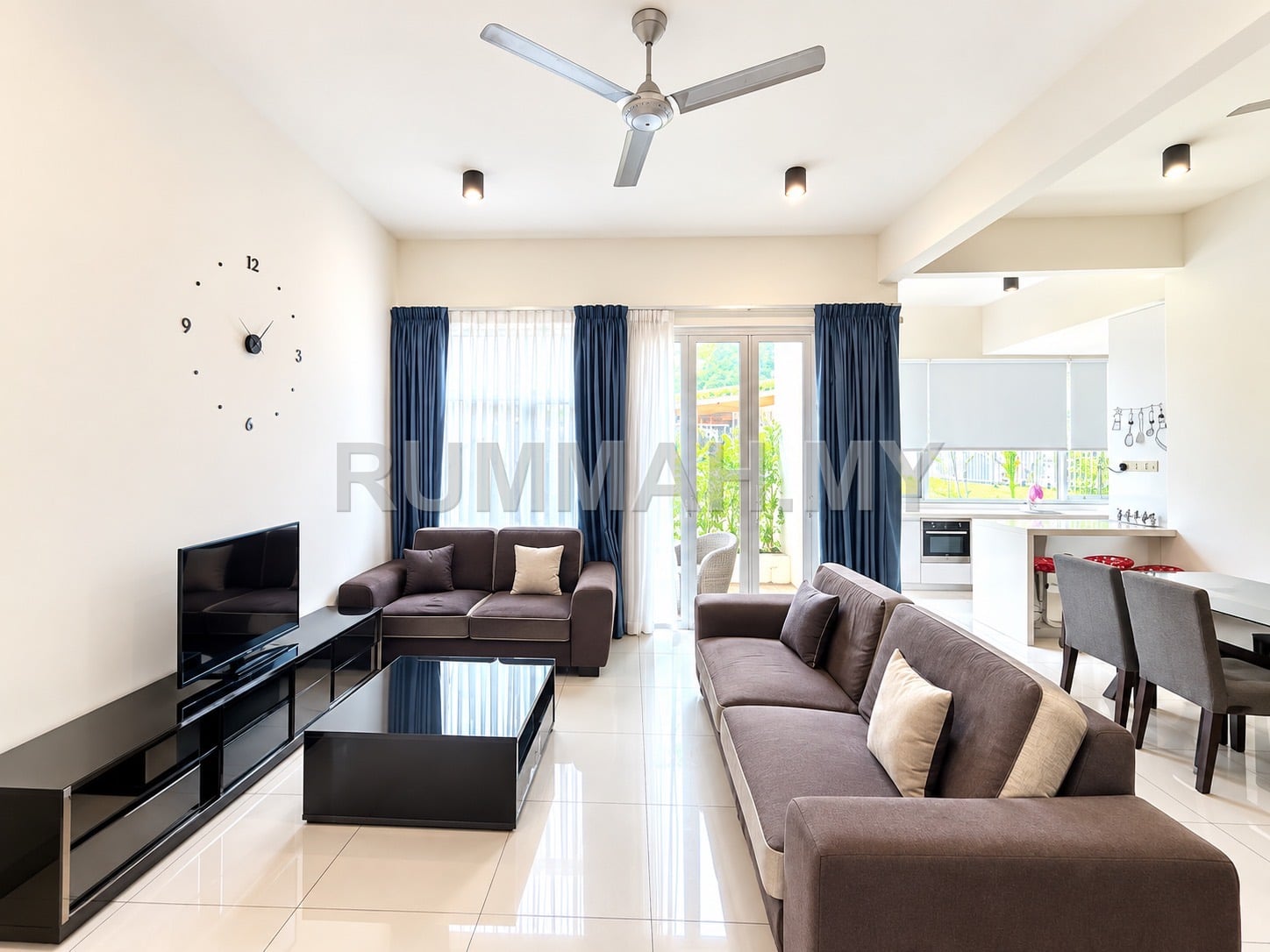 3-bedroom condo in Batu Ferringhi, Penang for rent - Ferringhi Residence Batu Ferringhi Fully Furnished 3+1 Bedrooms For Rent