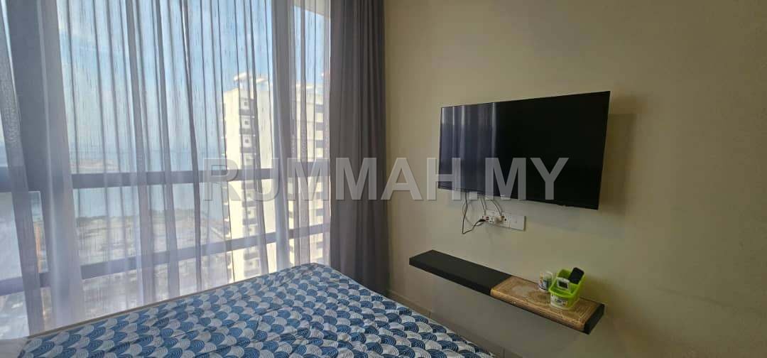 1-bedroom condo in Bayan Lepas, Penang for rent - [Studio] Queens Residences Q2, Bayan Lepas Queensbay Area | Fully Furnished