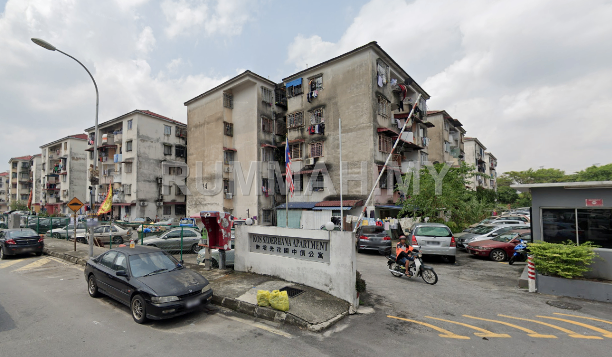 3-bedroom condo in Jinjang Selatan, Kuala Lumpur for sale - Taman Jinjang Baru Kos Sederhana Apartment, Actual, CORNER LOT, Low Deposit
