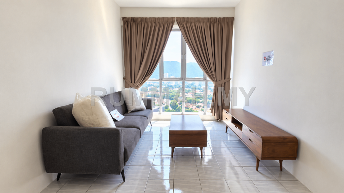 3-bedroom condo in Gelugor, Penang for rent - The Zen Bayan Lepas City View Furnished & Renovated 1 Car Park