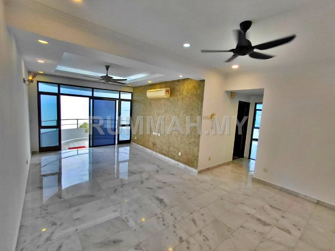 3-bedroom condo in Tanjung Bungah, Penang for sale - Marina Tower or Ratu Mutiara at Tanjung Bunga Seaview unit 1300sf for sale