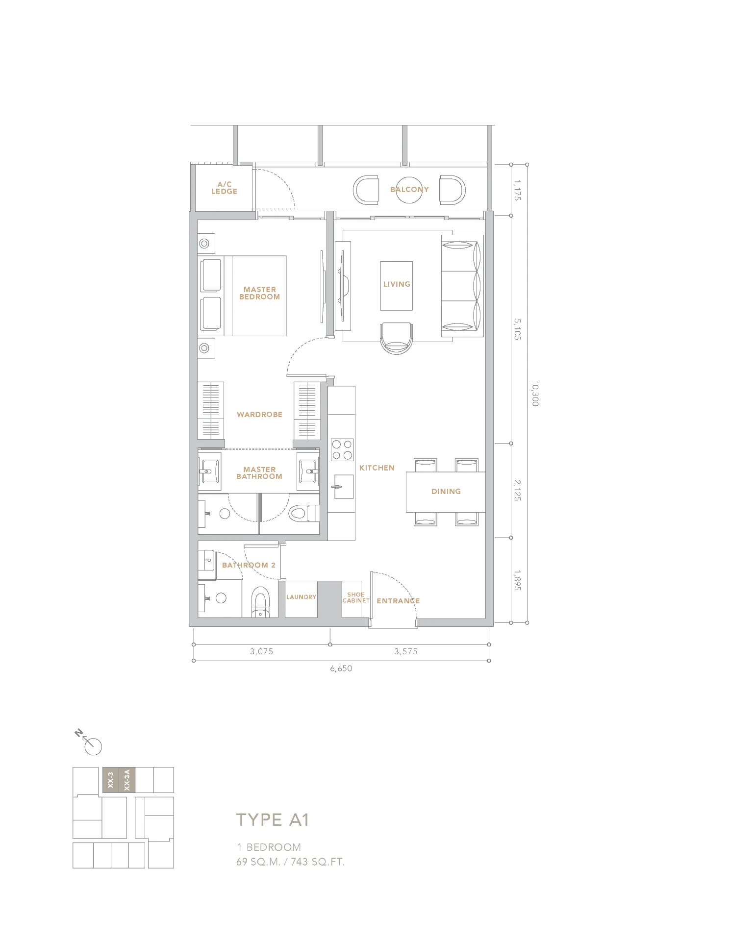 Type A1 Floor Plan