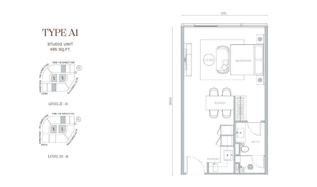 Type A1 Floor Plan